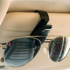 안경 블랙 걸이 차량 선글라스 보관함 자동차 집게 케이스 선바이저 거치대 차량용 클립, 1개