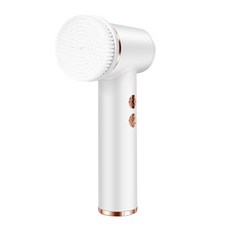 DFMEI 新款電動硅膠潔面儀毛孔清潔洗臉刷神器5檔按摩美容儀防水洗臉儀, 1個, 白色:如圖