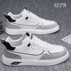 KOPN 캐주얼 통기 스포츠 남성 트렌디한 신발 여름 백합 학생 흰 신발 청소년 패션 남성 판화