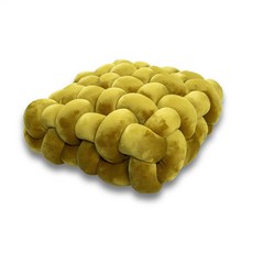 onyou 북유럽 스타일 수제 마끈 의자 좌식 쿠션 창가 등받이 인테리어 소파, 40x40x12CM, 피클드그린