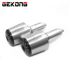 핸들바 엔드용 오토바이 엔드 캡, 1개, 9. No-Logo Silver