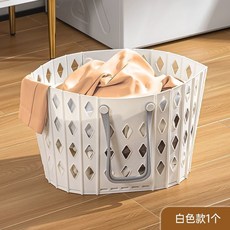 摺疊髒衣籃 壁掛 浴室衛生間, 白色1個（送2個掛鉤）