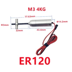 JP Hobby 풀 메탈 전동 리트랙트 모터 F16 4kg DIY RC 비행기 ER120 M3/M4 롱 샤프트용, 01 빠른  Mainland, 01 보라색