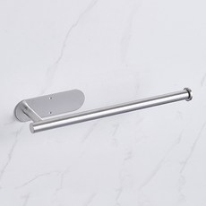 부착식 스텐 롱 키친타올 걸이 정리 홀더 주방 수납 행주 용품, 1개, 실버
