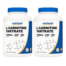 뉴트리코스트 L-카르니틴 타르트레이트 500mg 240정, 2개