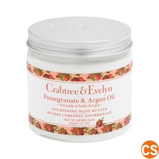 [미국직배송] Crabtree & Evelyn 크랩트리앤에블린 포메그라네이트 바디버터 360g 대용량 석류 POMEGRANATE BODY BUTTER 보습 영양공급 건성피부 추천, 1개