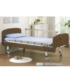 海夫健康生活館 立新立明 豪華型木飾板兩手搖床(C-02), 1個