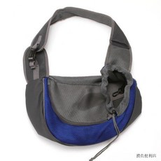 寵物外出旅行 貓狗適用 便攜透氣, 斜挎包藍色,小號（適合1-4斤內）, 1個