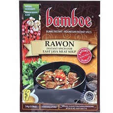 Bamboe Bumbu Instant Rawon - East Java Meat Soup 54g (3팩) 239635, Bamboe Bumbu Instant Rawon - E