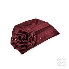 GGRO 비즈 중년 두건 모자 헤어두건