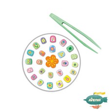 Avenir Kids 兒童美甲貼 可重複使用 童趣派對 幼兒園禮物 女寶適用【林萌小舖】, 1個, 夢幻花園