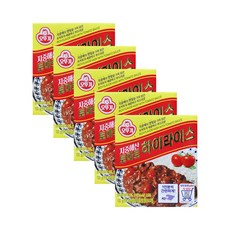 오뚜기 지중해산 토마토 하이라이스 고형, 100g, 5개