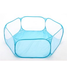 小寵放風必備 好折疊 小寵放風圍欄 倉鼠圍欄 折疊圍欄 寵物圍欄 小寵放風球池 外出圍欄 小動物放風 倉鼠放風護欄, 1個, 藍色1入, 藍色