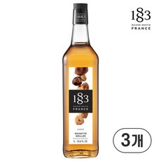 프랑스 1883 로스티드 헤이즐넛향 시럽, 1L, 3개
