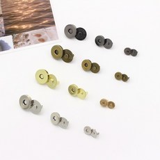 핀자석단추 발자석단추, 1개, 14mm 골드