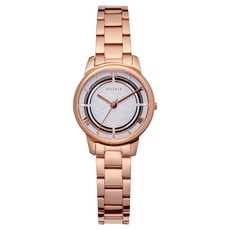 GOTO Nostalgia懷舊系列 壓花玻璃 海棠花 女錶 莫蘭迪藍