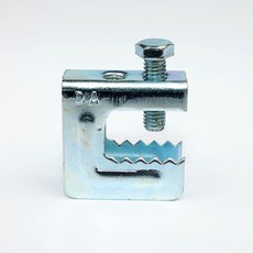 H빔 브라켓 악어이빨 3/8 전산볼트용 국산 빔클램프 [ 무볼트 / 볼트 ], H빔브라켓 [무볼트]
