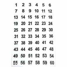 원형 투명 숫자스티커 다꾸 라벨 날짜 번호스티커 1-120번 10세트, 1개, 상세페이지 참조