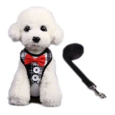 하네스세트 L(블랙체크) 강아지옷 애견옷 애견줄, 본상품