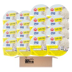 맛있는 오뚜기밥 기획(흰밥210g 8개+큰밥300g 8개), 1박스, 4.08kg