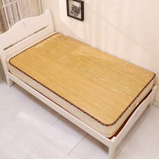 BuyJM 台灣涼蓆竹蓆 炭化竹蓆 1.1公分寬版涼蓆 涼墊 草蓆 涼感床墊 降溫 竹蓆外銷日本款-現貨, 11mm-天然竹蓆,單人加大3.5尺(105x180cm直向, 天然竹蓆