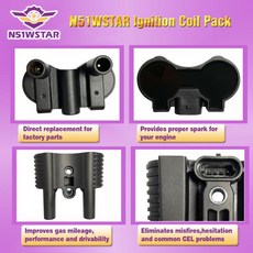 1PC N51WSTAR 점화 코일 팩 31656 07 140412 할리 로드스터 아이언 포티 에이트 스포츠스터 883 1200