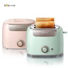 BEAR 팝업 토스트기 토스터기 굽기조절 토스트기추천 팝업토스터기 아침 샌드위치 오븐, 핑크
