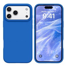 BENTOBEN 아이폰 17 프로 맥스 케이스 액체 실리콘 미끄럼 방지 극세사 안감 프로맥스 폰 슬림 소프트 젤 고무 긁힘 충격 커버 6.9인치 2025용 클라인 블루 2, BENTOBEN 아이폰 17 프로 맥스 케이스, 액체