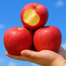 [재구매율 1위] 초고당도 A급 제철 부사 사과, 1세트, 1kg 중과 (4-5과 내외)