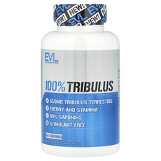 EVLution Nutrition 100% 트리블러스 650mg 베지 캡슐 60정, EVLutionNutrition100트리블러스650mg, 1개