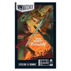 Restoration Games 타의 추종을 불허하는 빨간 망토 vs 베오울프 - 2인용 전략 보드 게임 - 미니어처 독특한 덱 및 전장이 있는 히어로 확장판 - 플레이 시간