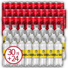 코카콜라 제로 190ml 30캔 + 캐나다 토닉워터 300ml 24페트, 30개