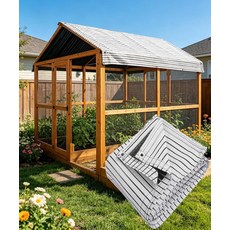 그로밋이 있는 70% 알루미늄 햇빛 가리개 천 4.9 x 4.9m(13 x 16피트) - Pergola 햇빛 가리개 커버 캐노피 메시 방수포 자외선 차단제 - 자동차 실외, 80%-90% White Silver, 6.5FT x 10FT