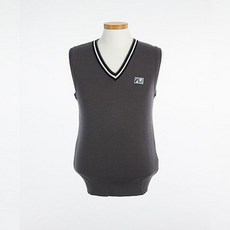 교복몰 블랙 두줄 화이트라인 그레이 조끼 (중원중)+그릿커머스Shop