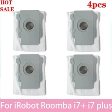 아이로봇 룸바 i3 i4 i5 i7 E5 E6 E7 S9+ 용 먼지 봉투 액세서리 교체용, 02 4PCS