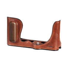 SmallRig 4703 Panasonic LUMIX S9 相機皮革半保護套 木質手柄, 1個