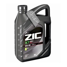 지크 X7 제로 LS 0W30 6리터 C2 00% 합성엔진오일, 1개