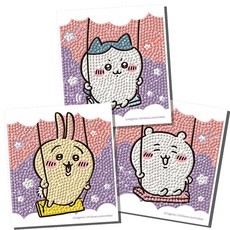 구름 그네 3종 십자수 묶음 보석 스티커 치이카와 12316ea 1(pc), 색상