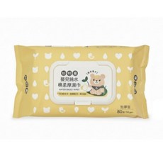 妙妙熊 棉柔抗菌濕巾 10抽, 1個, 妙妙熊嬰兒純水棉柔厚濕巾80抽, 80抽, N/A