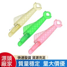 塑料穿線神器 縫紉機針快速引線器 服裝縫紉配件 小魚型穿針線器, 1個, 隨機顏色:小號