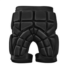 롤러스케이트 보호 패드 스키 엉덩이 보호대 두꺼운 안전 스포츠 겉옷 착용감 좋은 활동적 운동용 보호구, 1개, 블랙 엉덩이 보호대