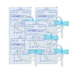 신창메디칼 나비침 23G 낱개 나비바늘 스칼프 니들 피하수액 멸균침, 5개