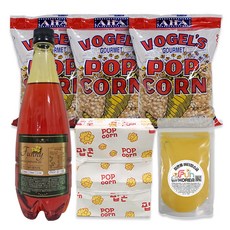 팝콘재료100명분 [아하팝콘옥수수 700gx3봉 오일 700g 봉투(소)100장 소금100g], 100g, 3개