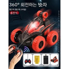 스턴트 자동차 장난감 조종 무선조종 알씨카 센서 핸드모션 감지 레이싱, 1 바디 배터리 + 원격 제어 배터리, M. 덤프 스턴트 카  빨강