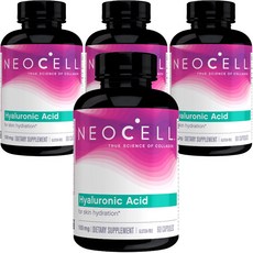 NEOCELL 妮兒 玻尿酸 Nature's 保濕膠囊, 4個, 60錠, 4個