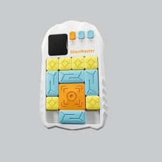 슬라이딩 퍼즐 교육용 두뇌 게임 전자 선물, 1개, 2. White