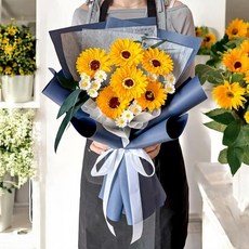 向日葵雛菊捧花, 夏日最真摯的祝福向日葵香水花束, 1件