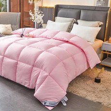 인조 털 이불 성급 호텔 부드럽고 푹신한 싱글풀 사이즈 가을봄용 누빔, 14. 오렌지