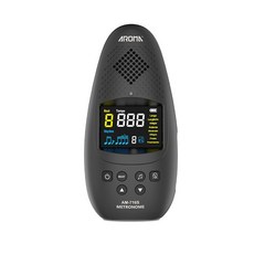 AROMA AM-716S 電子節拍器，內建人聲數拍，適用於鋼琴、提琴、吉他等多種樂器練習, 1個, 黑色, 黑色
