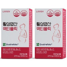 리노브 4세대 활성엽산 액티폴릭 임산부 영양제, 30정, 2개